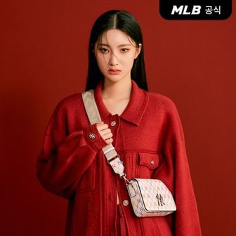 MLB [코리아공식]클래식 모노그램 레인보우 후디백 NY (IVORY)