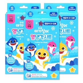 아기상어 영유아 열냉각시트 6매입 (3개) / 해열패치 캐릭터 냉각시트