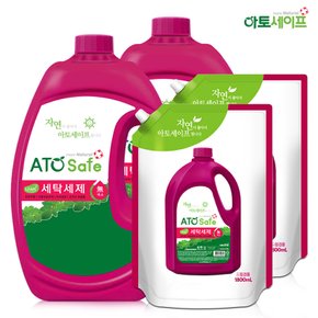 액상 세제 2.5L 2개 + 세제리필 1.8L 2개