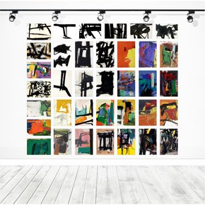 헤이데이윤_프란츠클라인38종L 81x61cm 자취선물/패브릭포스터