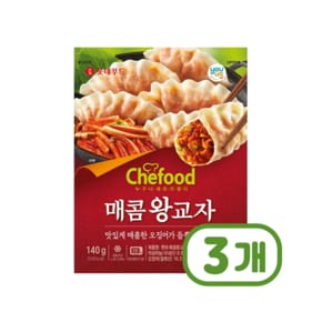 쉐푸드 의성마늘매콤왕교자 140g x 3개