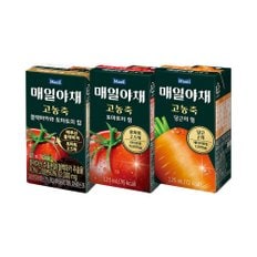 [S] 매일야채 3종 고농축 토마토의 힘& 당근의 힘&블랙마카 125ml 24팩 토마토주스 당근주스