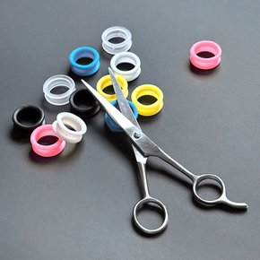 미용 가위 고무링 실리콘 링 미용실 헤어샵 미장원 손가락 보호 패킹 애견
