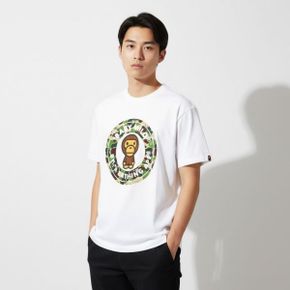 ABC 카모 마일로 비지 웍스 티셔츠(M) WHITEGREEN 270882