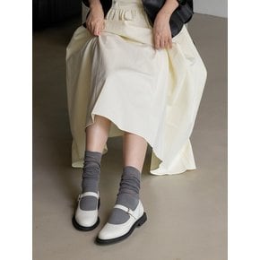 punching maryjane loafer ivory