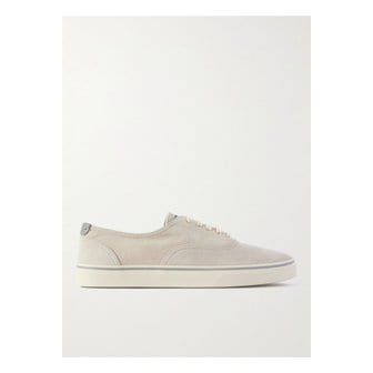 부르넬로쿠치넬리 브루넬로쿠치넬리 가죽 트리밍 스웨이드 스니커즈 뉴트럴 46376663162869107