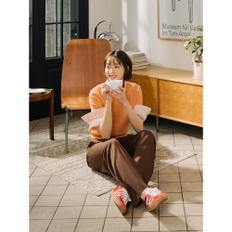 드로우 스트링 세미 와이드 팬츠  브라운 (BF5321C01D)