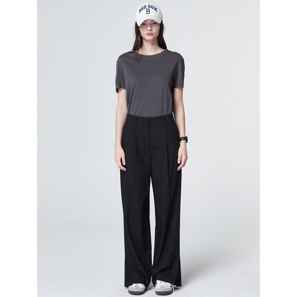 2119 원턱 슬릿 와이드팬츠 (2 COLOR)
