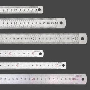 철자 직자 15CM 20CM 30CM 눈금 자 스틸 스텐 철제 금속 인치 두꺼운 얇은 자