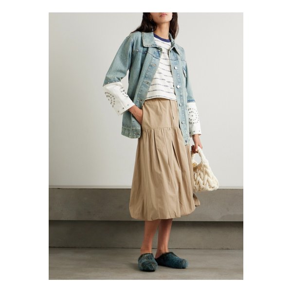 리암 스터드 투톤 데님 재킷 미드 데님 1647597350564509