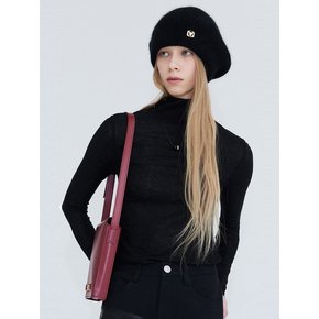 Angora beret_Black