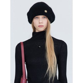 Angora beret_Black