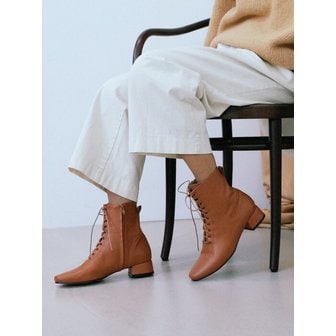 페브러리 세컨드 all basic lace up boots red brown