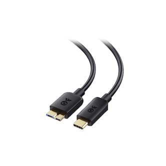  Cable Matters USB Type C Micro B 변환 케이블 5 Gbps 9핀 1m 외장 HDD 블랙