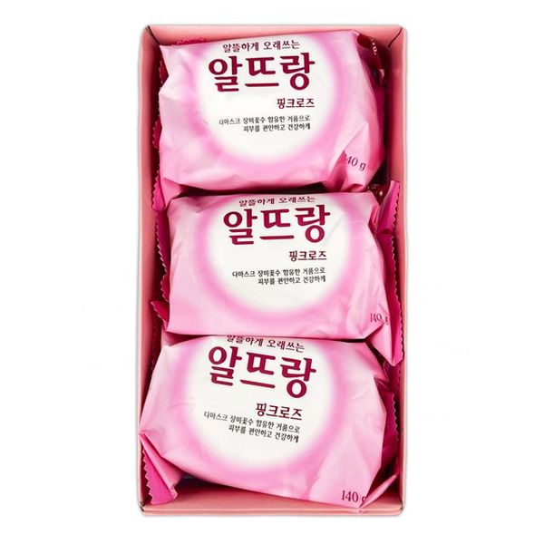 알뜨랑 핑크로즈 비누 140g 3P-O