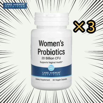 라이프익스텐션 레이크에비뉴 여성유산균 프로바이오틱스 60캡슐 3팩