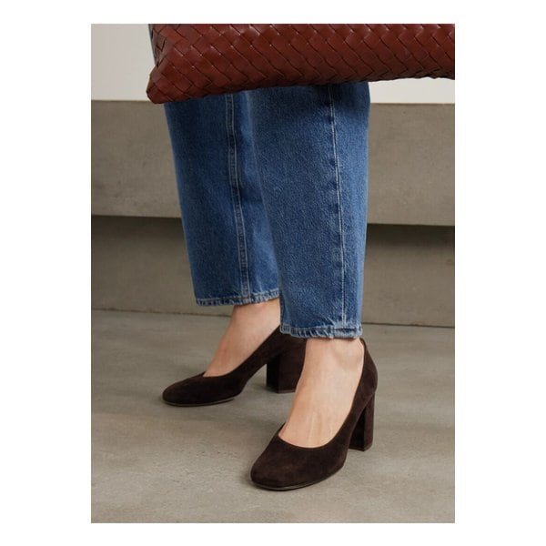 조엘 스웨이드 펌프스 70mm 초콜릿 46376663162838390