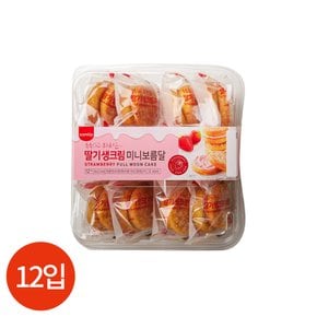 삼립 딸기 생크림 미니 보름달 45g x 12개