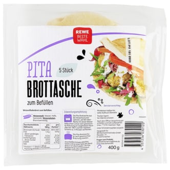  독일 레베 REWE Beste Wahl 베스트발 피타 브레드 400g, 5개입