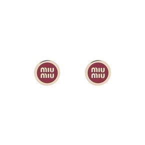 [명품] 미우 미우 25SS 5JO912 2F6T F0011 미우미우 로고 에나멜 귀걸이
