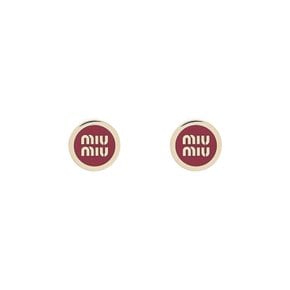 [명품] 미우 미우 25SS 5JO912 2F6T F0011 미우미우 로고 에나멜 귀걸이