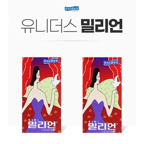 유니더스 밀리언 53mm 얇은 초박형 콘돔 12개입