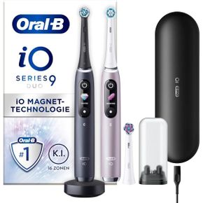 Oral-B iO Series 9 Electric Toothbrush Double Pack  3 Replacement Brushes 7 Cleaning Modes