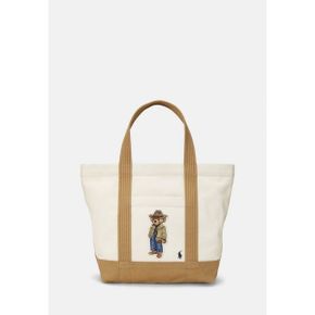 5181212 Ralph Lauren CANVAS SMALL POLO BEAR TOTE - Handbag ecru/tan