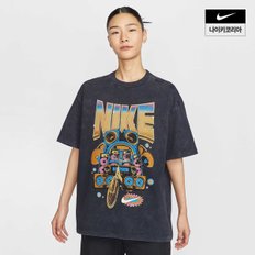 나이키 여성 나이키 스포츠웨어 오버사이즈 반팔 티셔츠 HF9692-010