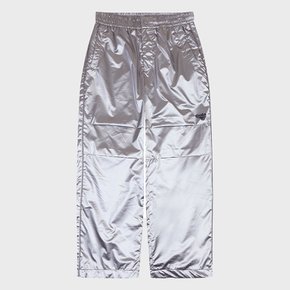 GLOSSY WOVEN PANTS [SILVER]