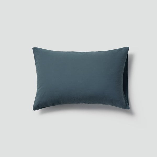 코튼 워싱 피그먼트 베개커버_60x40cm_틸블루 J60N904137395
