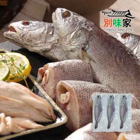 남해별미 담백한 임금님 건강식 국내산 반건조 통민어 300g x 3미