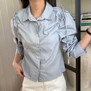 로폴라 숄더 스트랩 면블라우스_F4226