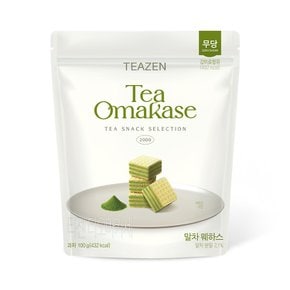 [본사 직영]티젠 티오마카세 말차 웨하스 100g (무당)