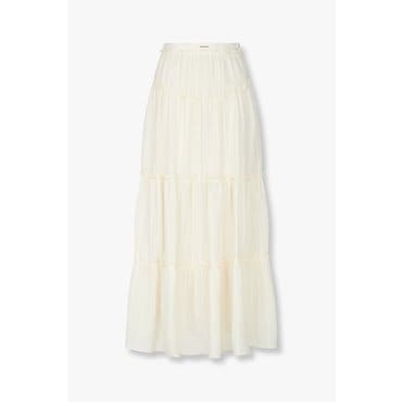 GCUT [지컷25S/S]러플 디테일 롱 밴딩 스커트(7215235403)