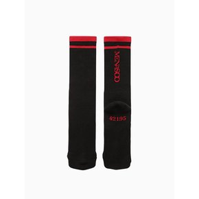 RUNNING CREW FLOGGER FIT SOCKS_LONG_BLACK
