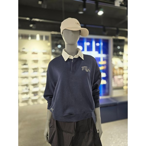 [파주점] 공용 럭비 카라 맨투맨 티셔츠(FS2POH1102U-DNA)