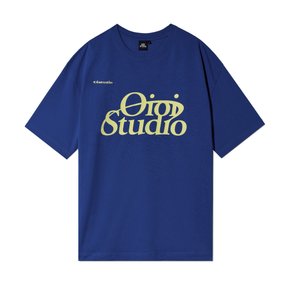 LOOP LOGO T-SHIRT _BLUE