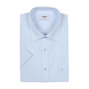 레노마 (일반핏)시원하고 착용감좋은 쾌적한    카치온 슬럽 솔리드 반소매셔츠(ROUSG0207-BU)