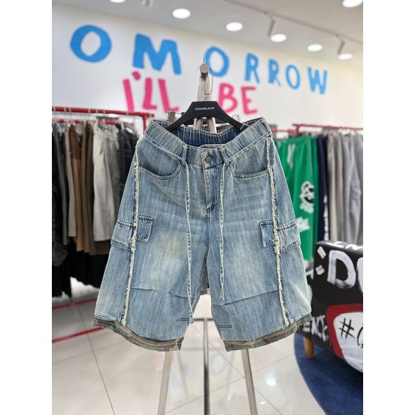 [여주점] 밑단카모데님버뮤다반바지,JHZZ81409