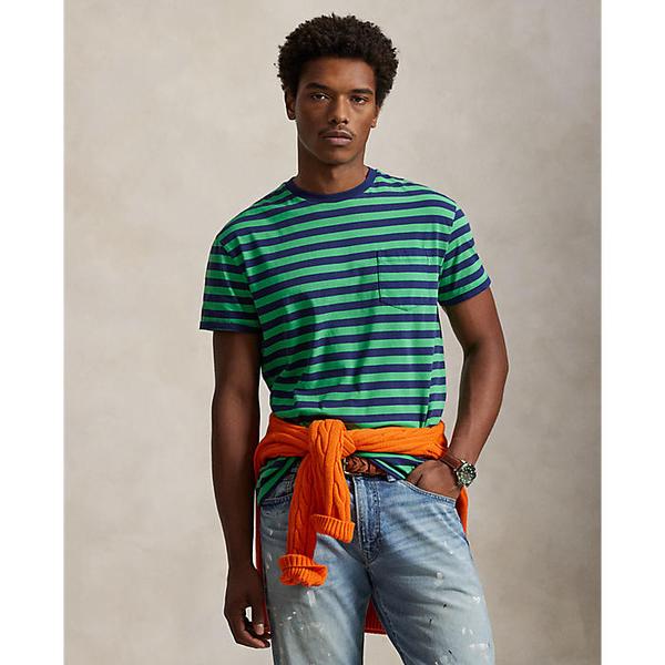 남성 클래식핏 스트라이프 저지 티셔츠(MNPOTSH1N823128300)