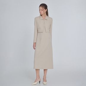 [25 F/W] 스퀘어넥 원피스 & 자켓 세트 ITP9BOP300
