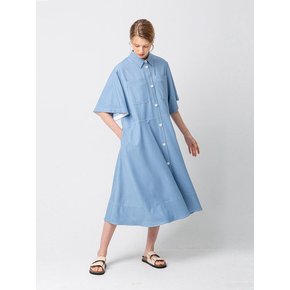 Oversize Low Waist Dress_BLUE