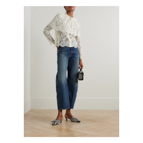 케이프 이펙트 스칼럽 레이스 블라우스 46376663162843742