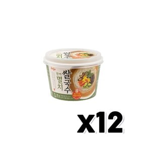 한끼 멸치쌀국수 즉석용기면 92g x 12개