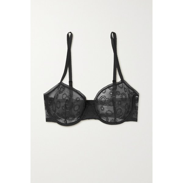 에레스 Pépin Embroidered Tulle Underwired Balconette Bra 네이비 45666037504946598