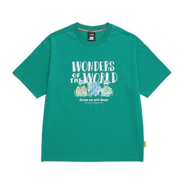 [부산점] N252UTS080 050 내셔널지오그래픽 리젠아스킨 트래블1 그래픽 세미오버핏 반팔 티셔츠