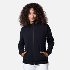 [해외직구] 로시뇰 여성용 CS 후드 하이넥 지퍼 스웨터 (블랙) RLKWS0520000L
