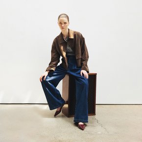 Belted Tuck Wide Denim Pants KJ4AL3620_35