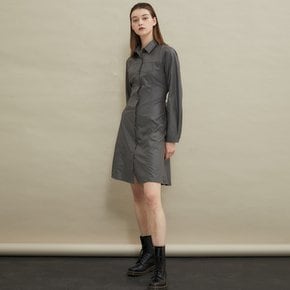 Gloss shirt dress Gray